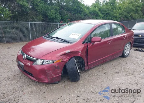 2008 Honda Civic Lx z USA, uszkodzony, nr VIN 1HGFA16588L108586